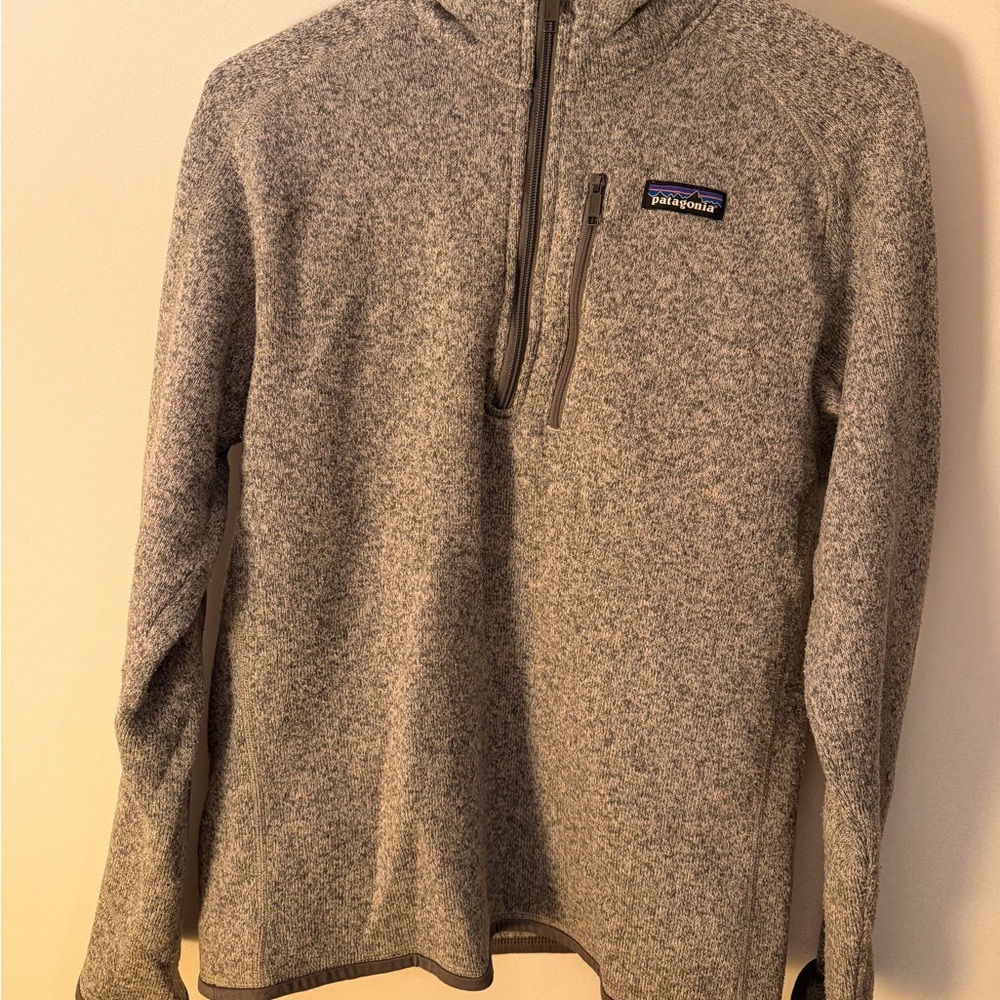 Patagonia Men’s Gray Quarter-Zip Fleece Pullover
